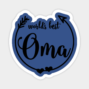 world's best oma butterfly 2 Magnet