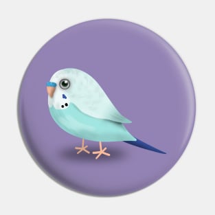 Cute illustration af a budgie Pin