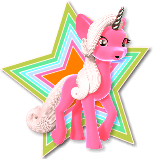 Super Star Pink Unicorn Kids T-Shirt by AlondraHanley