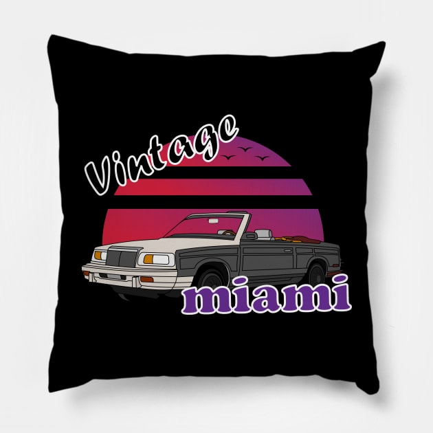 Vintage Miami Heat Style 1 Pillow by VecTikSam