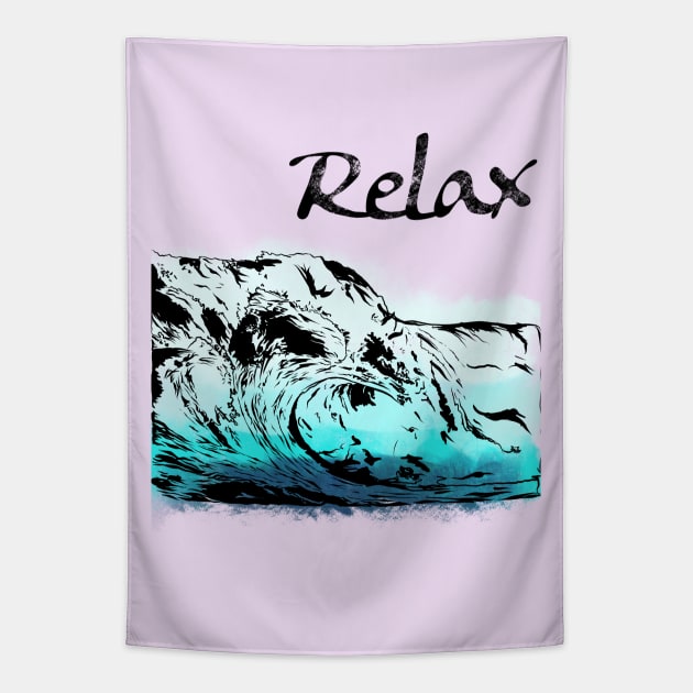 Relax Tapestry by Danispolez_illustrations