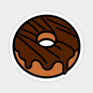 Chocolate Frosted Donut Magnet