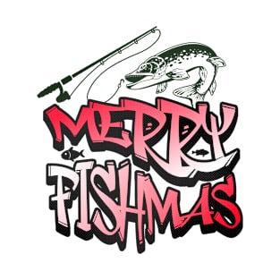 Merry Fishmas - Funny Christmas Fishing T-Shirt