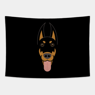 Doberman Pinscher dog face Tapestry