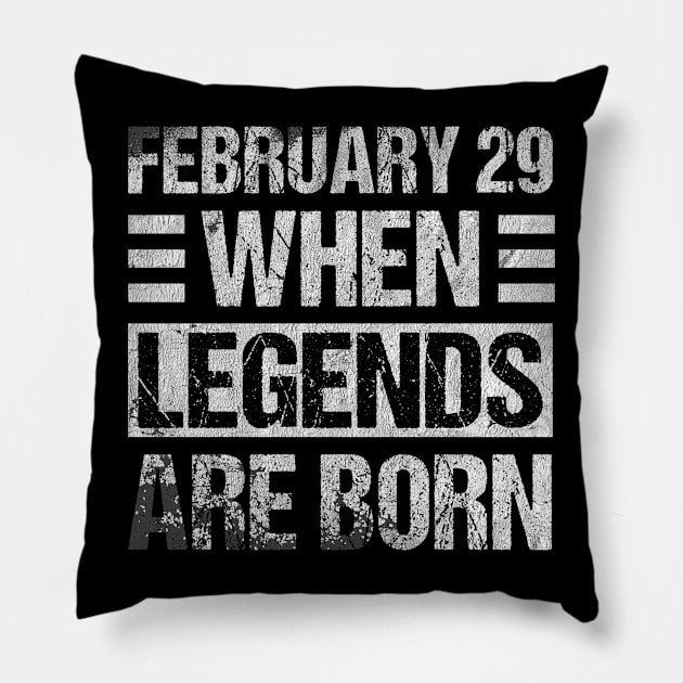 February 29 Birthday Cool Leap Year Retro Pillow by Zimmermanr Liame