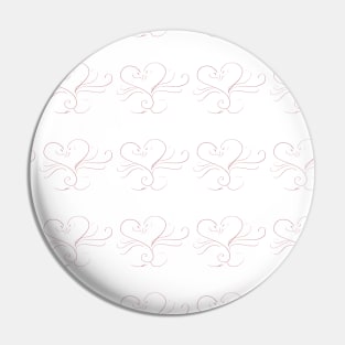 Swan pattern love Pin