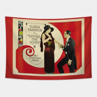 Gloria Swanson, Rudolph Valentino, «Beyond the Rocks» Tapestry