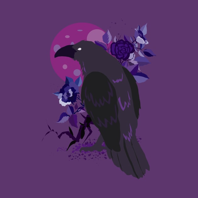 Purple crow by Shadowsantos