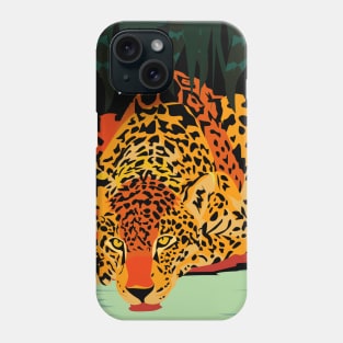 Wild Jaguar at Night Phone Case