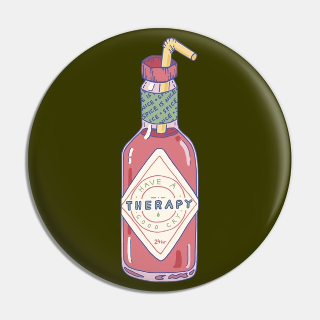 Hot Sauce Therapy Pin by LauraOConnor