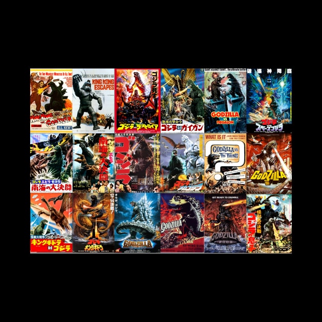 Giant Monster Movie Poster Collage by Starbase79