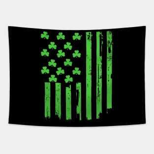 St. Patrick's Day Irish American Flag Paddy's Day Shirt Tapestry