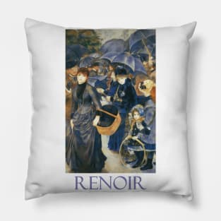 Umbrellas by Pierre-Auguste Renoir Pillow