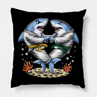Shark Jiu-Jitsu Wrestlers Pillow