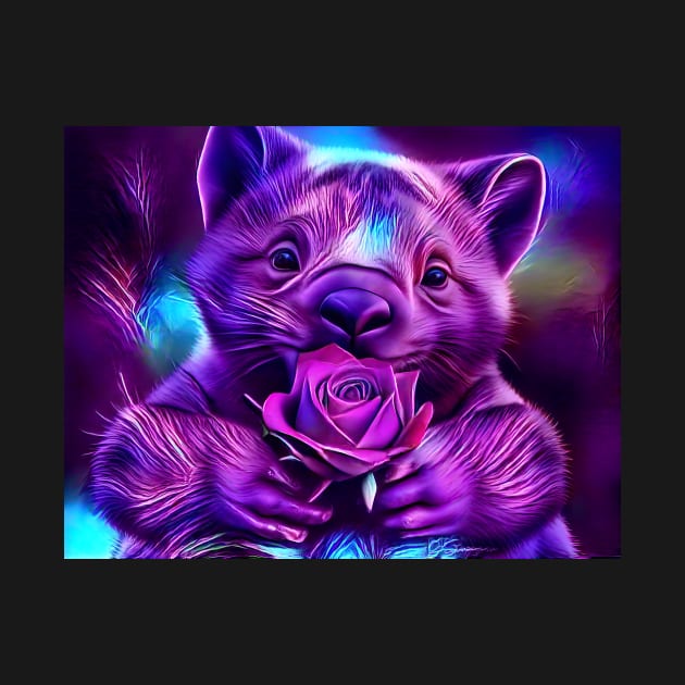 Purple Wombat love by J7Simpson