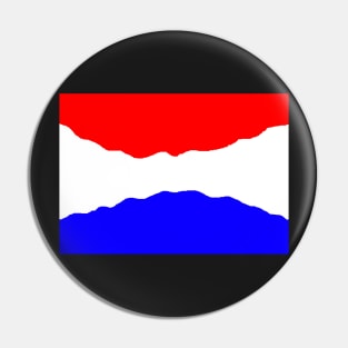 Curving Dutch flag Pin