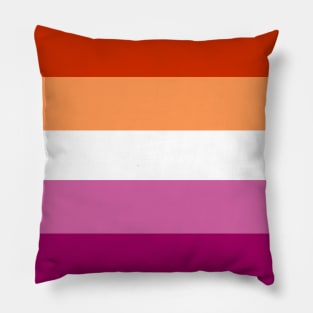 Lesbian pride flag 2 Pillow