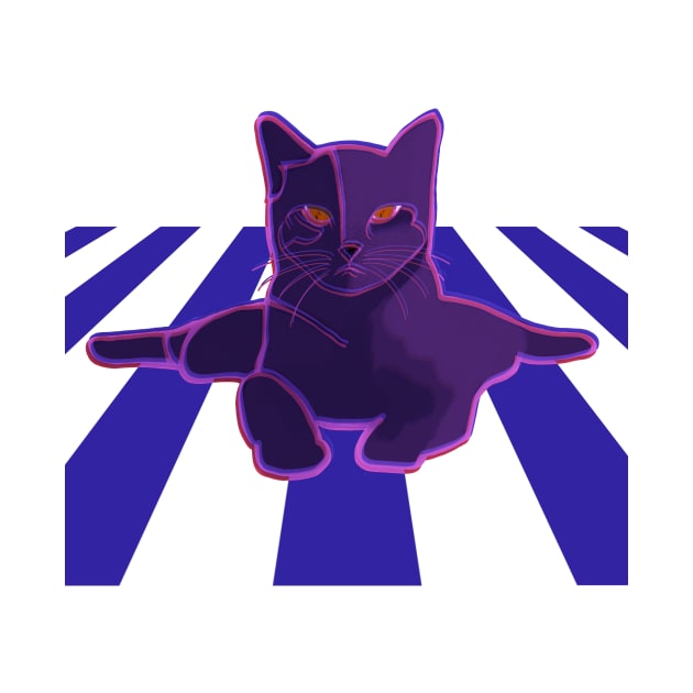 Glitchy cat by Artei