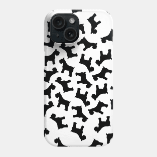 Schnauzer Black Pattern Phone Case