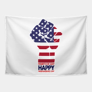 4th Of July Happy Independence Day Design Tapestry