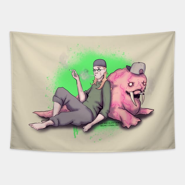 Jay & Silent Tusk Tapestry by LVBart