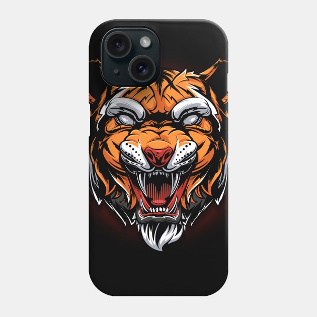 Tiger Samurai Phone Case by Chack Loon