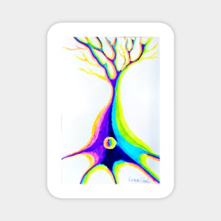 colorful pyramidal neuron Magnet