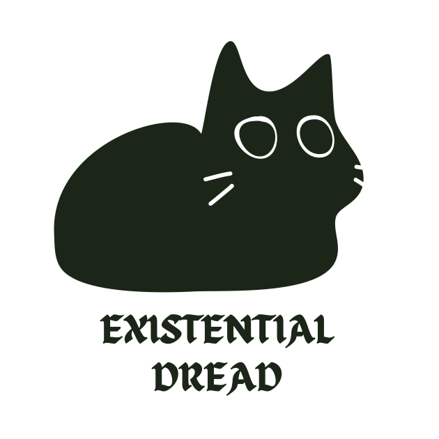 Existential Dread Cat by Melty Shirts