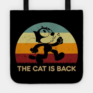 Retro Sunset - Felix The Cat Is Black Tote