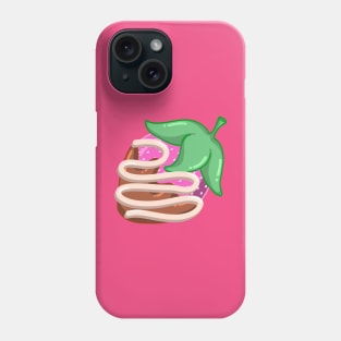 Chocolate Covered Strawberry With Drizzle Fresh Berry Dessert Design Phone Case