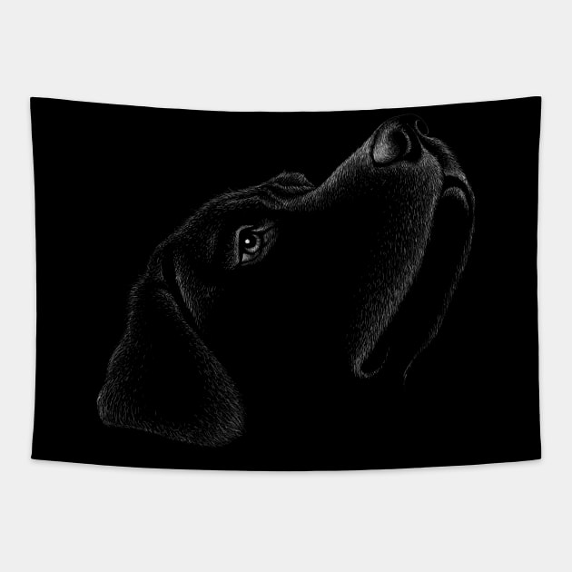 Black Labrador Tapestry by Buy Custom Things