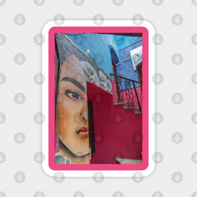 Mexico. Guanajuato. Graffiti of Frida. Magnet by vadim19