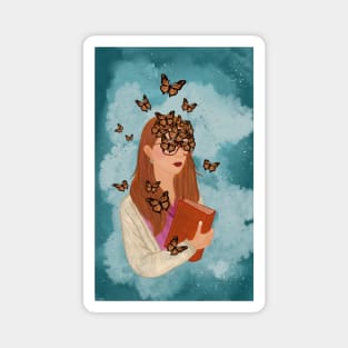 Butterfly girl Magnet