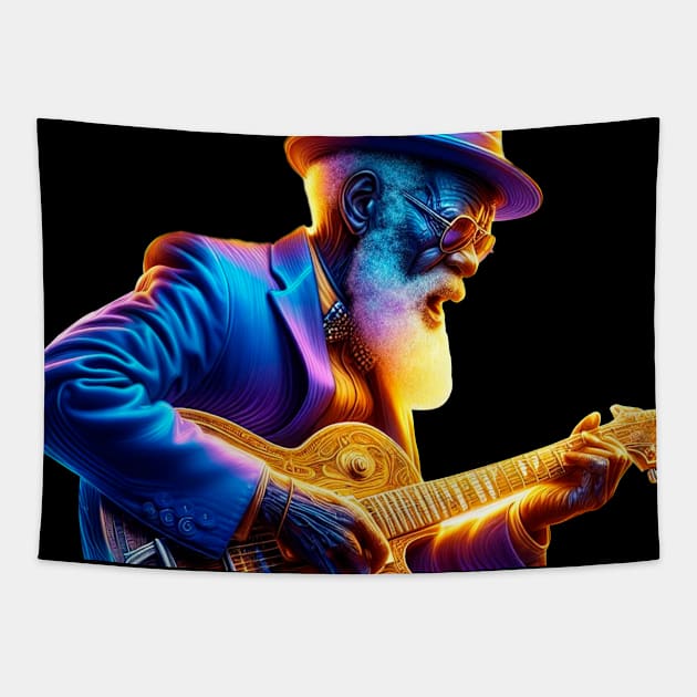 Bluesman Tapestry by Shacalacah