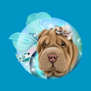 Mermaid Shar Pei T-Shirt