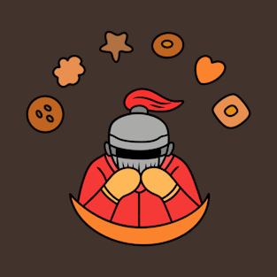 Cute knight with biscuits T-Shirt