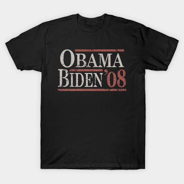 Distressed Obama Biden 08 - Barack Obama - T-Shirt | TeePublic
