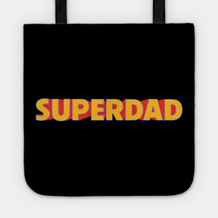 Superdad Retro Super Dad Father's Day Logo Tote