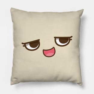 Smirking Cute Face Pillow