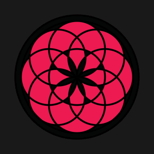 red flower of life T-Shirt