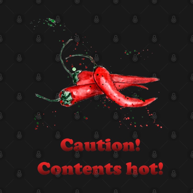 Chili - Caution contents hot! Hot outfit for cool people by Elena Ehrenberg