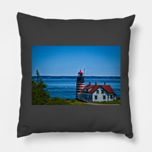 West Quoddy Head Light Pillow