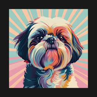 Shih Tzu in 70's T-Shirt