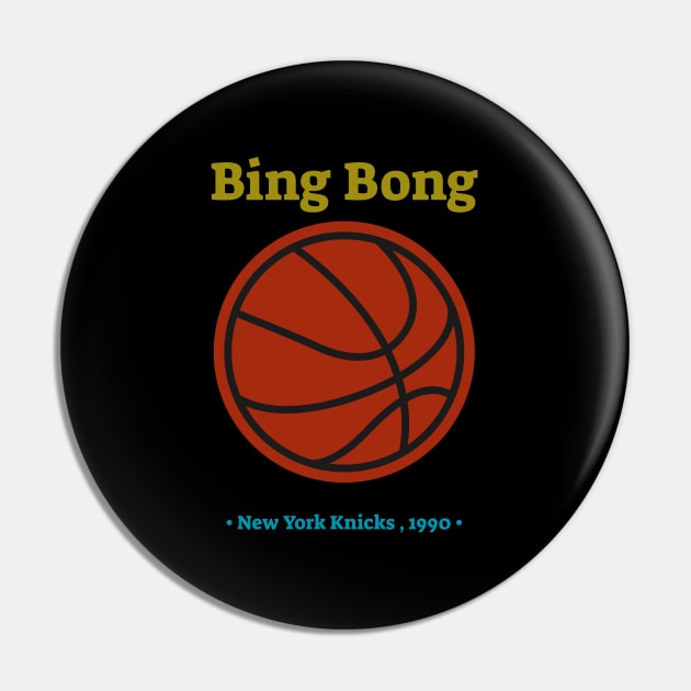 Bing Bong New York Knicks Spoof Pin by serjbondjazz