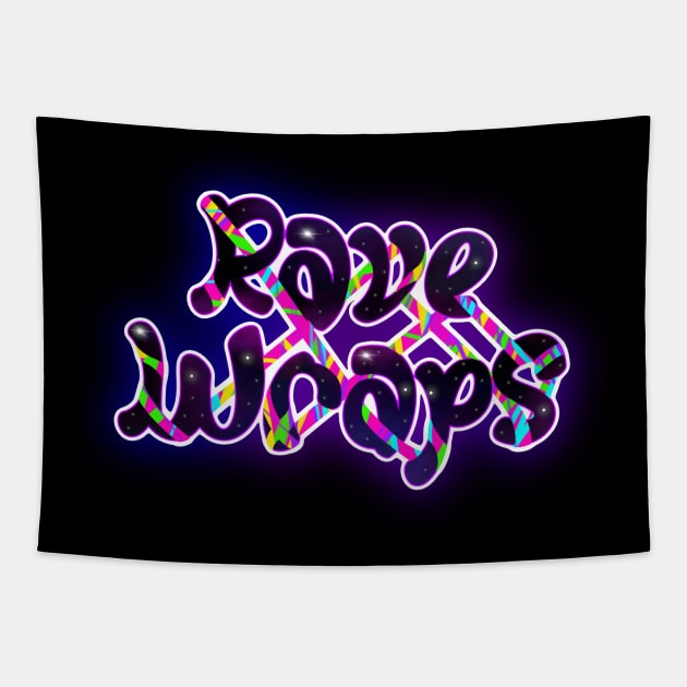 Rave Wraps Glow Tapestry by Toni Tees