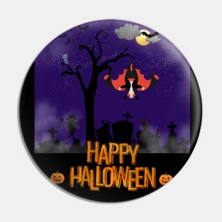 Halloween vampire Pin