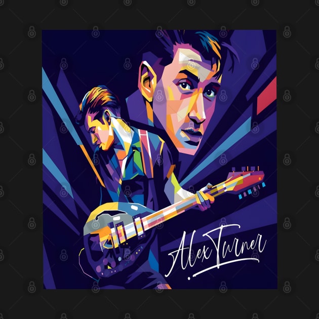 Alex Turner Wpap pop art by Jaya art