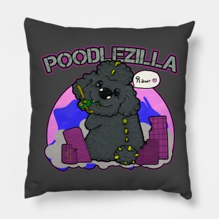 Poodlezilla Pillow