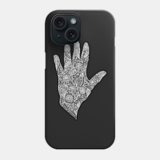 HennaHandWhite Phone Case