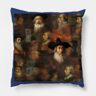 Rembrandt Paintings Mashup Pillow